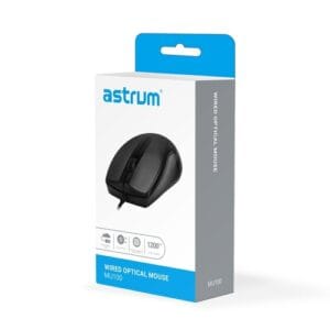 Astrum USB Optical Mouse Black-MU100